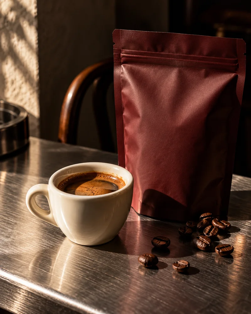 Specialty coffee advertising concept for OFF HOURS