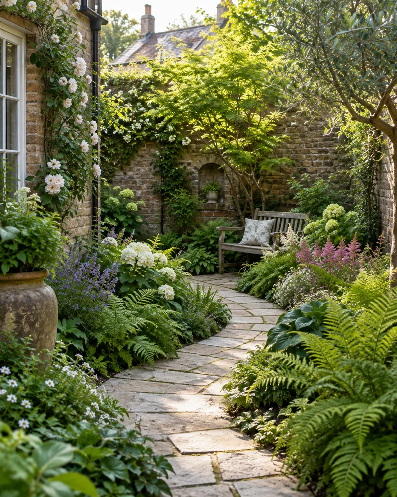 Garden design advertising concept for FERN & FIELD